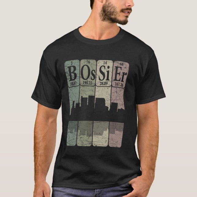 Camiseta Elementos da Tabela Periódica Bossier Bossier Loui (Frente)