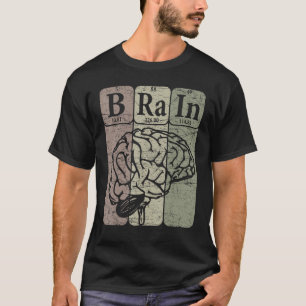 Camiseta Elementos da Tabela Periódica do Cérebro Neurologi