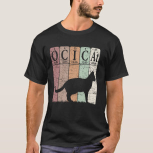 Camiseta Elementos da Tabela Periódica do Gato Ocicat