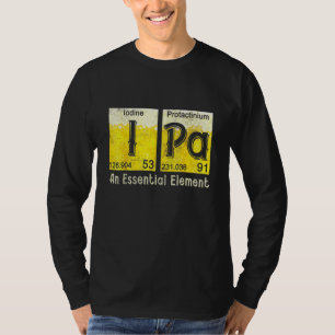 Camiseta Elementos Da Tabela Periódica Ipa Da Cerveja Cerve