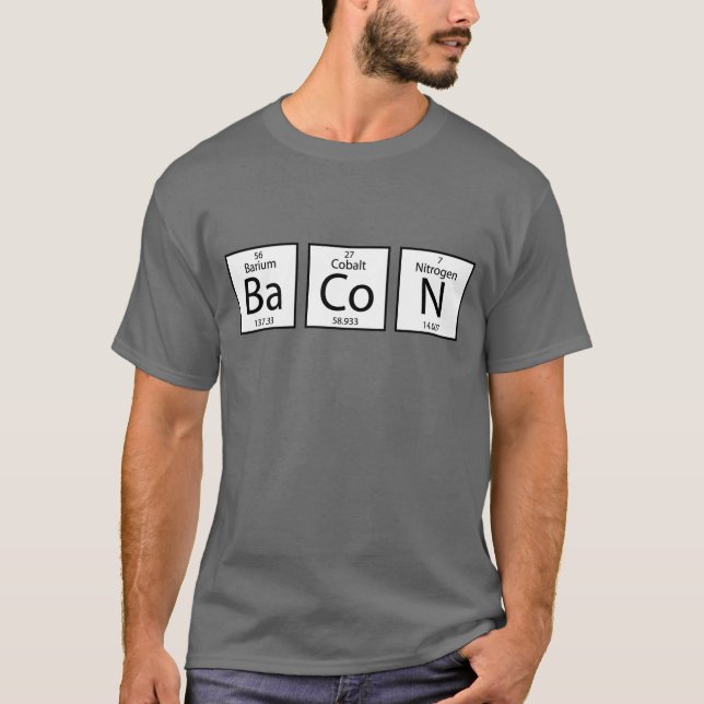 Camiseta Elementos de bacon (Frente)