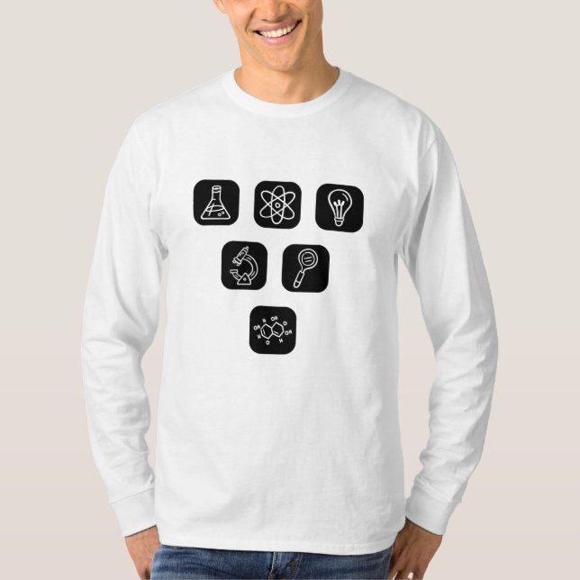 Camiseta Elementos de Ciência Itens (Frente)