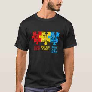 Camiseta Elementos de consciência do autismo Mesa periódica