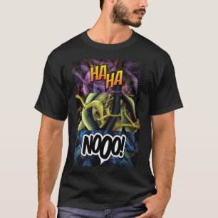 Camiseta Elementos de cultura pop com tipografia de humor