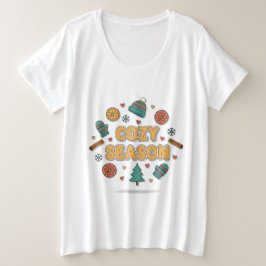 Camiseta Elementos de Férias da Temporada Aconchegante – Es