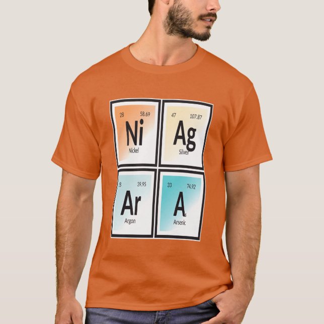 Camiseta Elementos de garota da cidade de Niagara (Frente)