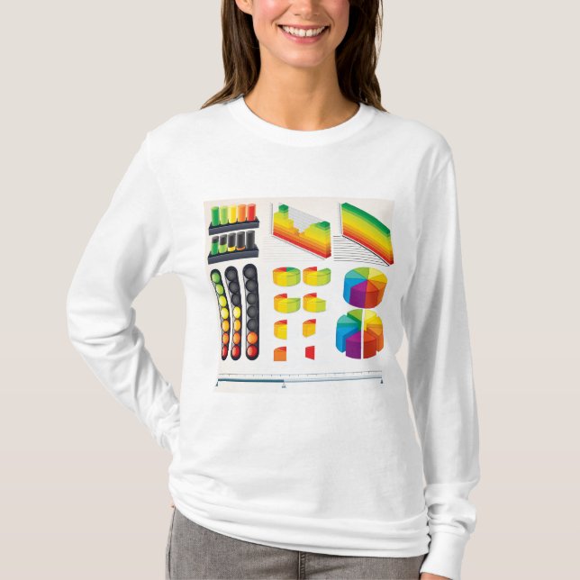 Camiseta Elementos de Infográfico e Visualização de Dados (Frente)