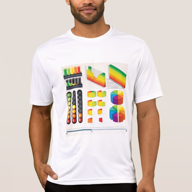 Camiseta Elementos de Infográfico e Visualização de Dados (Frente)