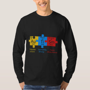 Camiseta Elementos de Mesa Periódicos de Quebra-cabeça de C