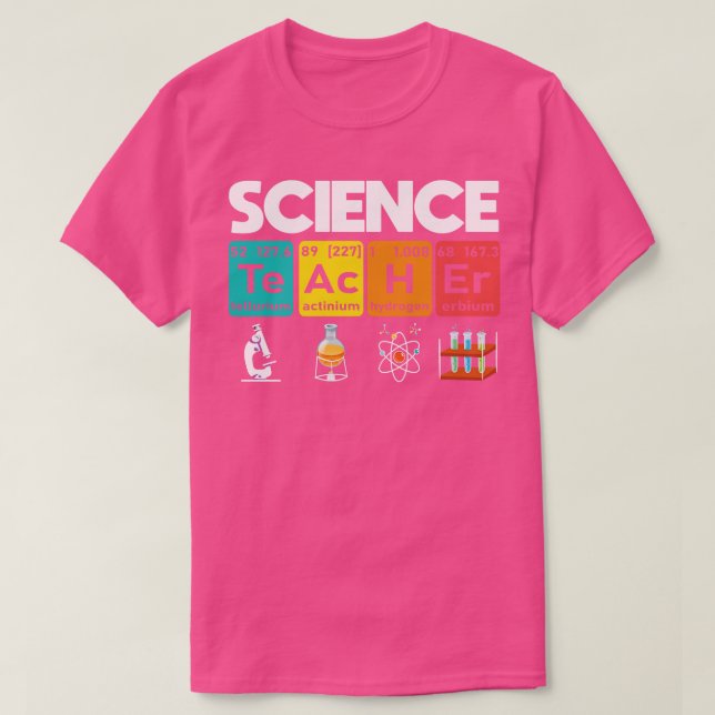 Camiseta Elementos de Professores de Ciência (Frente do Design)