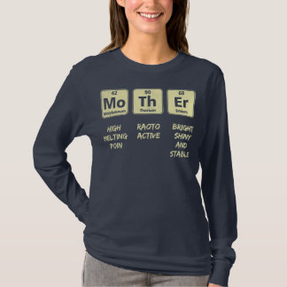 Camiseta Elementos de uma Mãe Mesa Periódica Mãe da Mãe