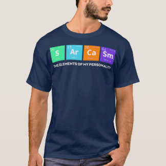 Camiseta Elementos Engraçados Do Meu Gag De Personalidade