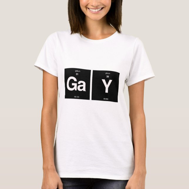 CAMISETA ELEMENTOS GAY (Frente)