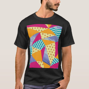 Camiseta Elementos geométricos, abstrato: sem costura decor