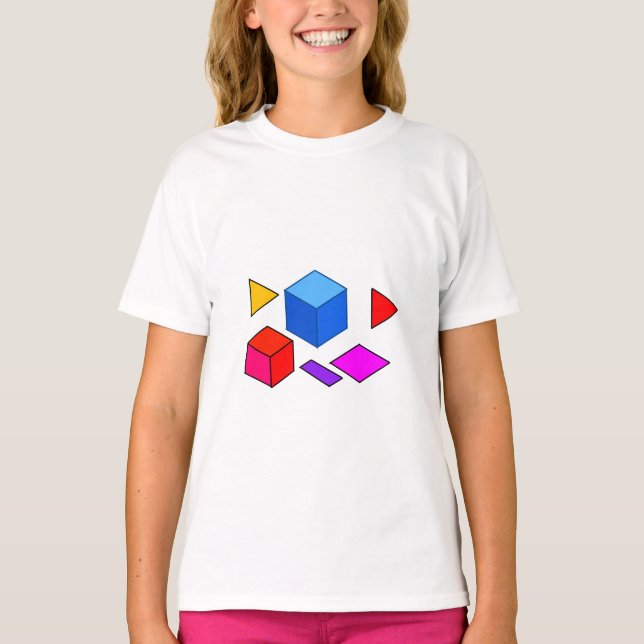 Camiseta Elementos Geométricos Abstratos para Minimalista (Frente)