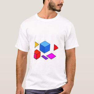 Camiseta Elementos Geométricos Abstratos para Minimalista