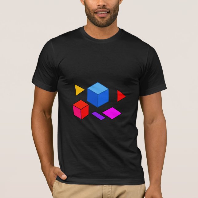 Camiseta Elementos Geométricos Abstratos para Minimalista (Frente)