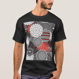 Camiseta Elementos Gráficos de Ilustração de Abstrato de Vi