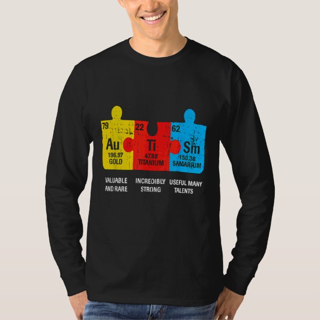 Camiseta Elementos Ism Sensibilização Periódica Da Mesa E H (Frente)