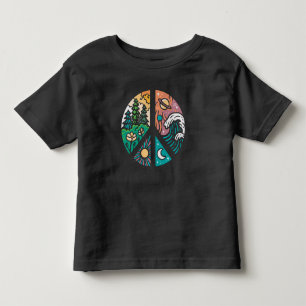 Camiseta Elementos Pacíficos: Natureza & Cosmos