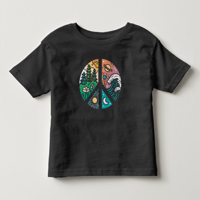 Camiseta Elementos Pacíficos: Natureza & Cosmos (Frente)