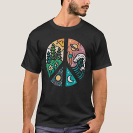 Camiseta Elementos pacíficos: Natureza e Cosmos