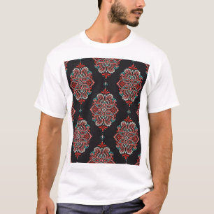 Camiseta Elementos paisley asiáticos, padrão de vintage boh