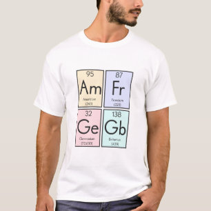 Camiseta Elementos Químicos "Britanium" Nomeados Após Na