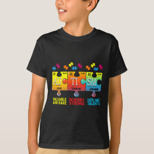 Camiseta Elementos Químicos Quebra-cabeça de Consciência Au
