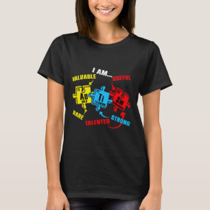 Camiseta Elementos Químicos Tabela Periódica Puzzle Autismo