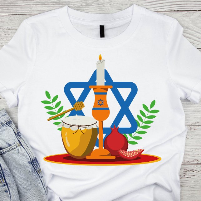 Camiseta Elementos tradicionais Yom Kippur (Criador carregado)