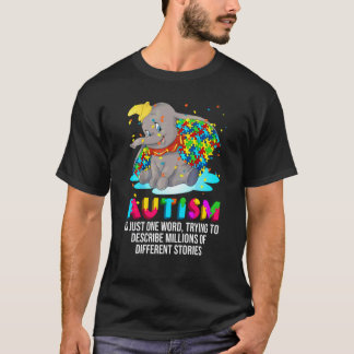 Camiseta Elephant Autism Is Just One Word Trying To Describ