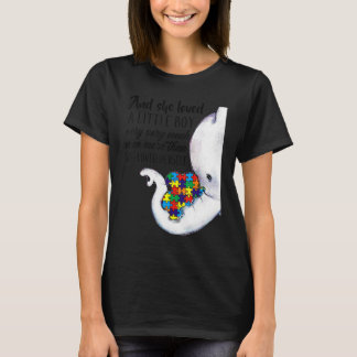 Camiseta Elephant Autism Mom And She Loved Herself Boys Aut