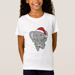 Camiseta Elephant Christmas Winter Animals Elephants