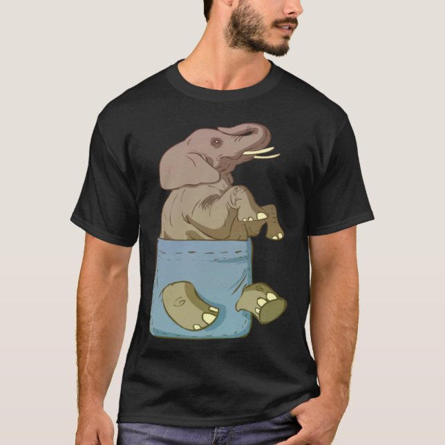 Camiseta Elephant Cute Animals  for (Frente)