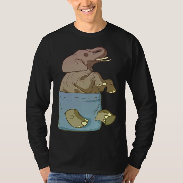 Camiseta Elephant Cute Animals  for (Frente)