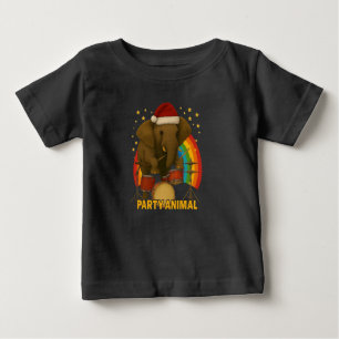 Camiseta Elephant Drummer PARTY ANIMAL Rainbow Edition T-S