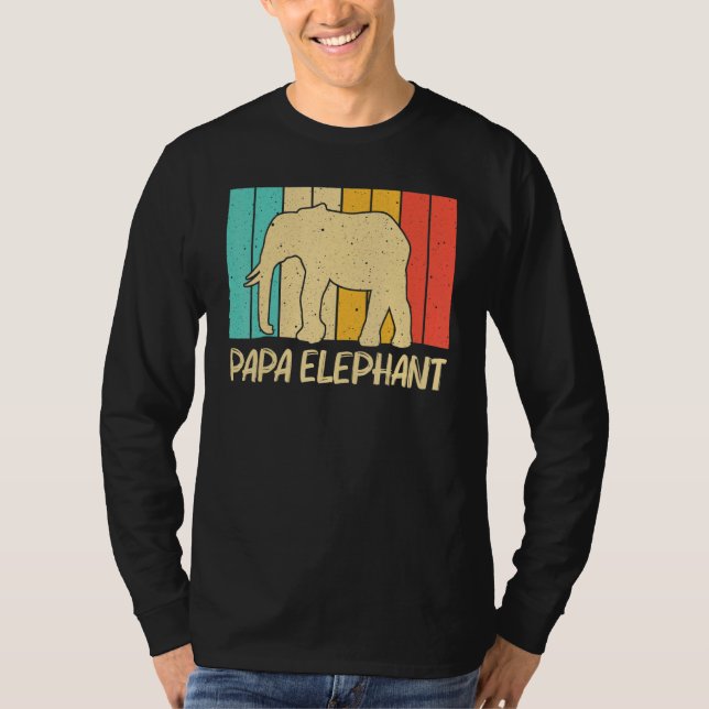 Camiseta Elephant For Men Dad Indian Elephant Mammoth Vinta (Frente)