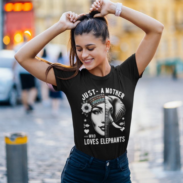 Camiseta Elephant-Human Harmonia Maiestosa Retrato (Criador carregado)