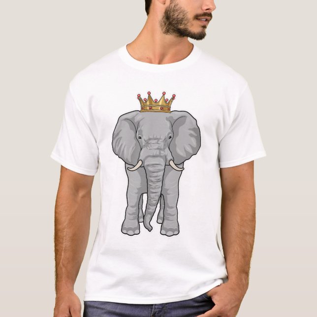 Camiseta Elephant King Crown (Frente)