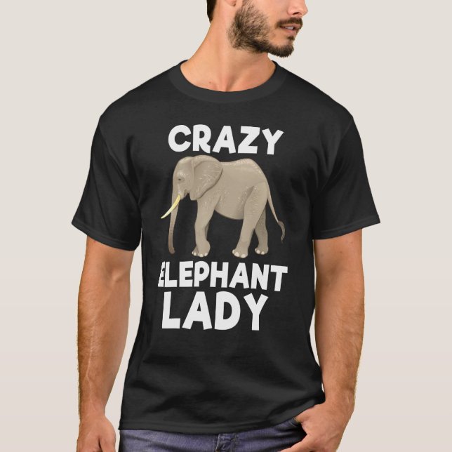 Camiseta Elephant Lady Zookeeper (Frente)