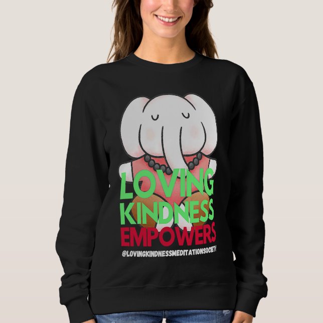 Camiseta Elephant Loving Kindness Empowers Meditation Kindn (Frente)