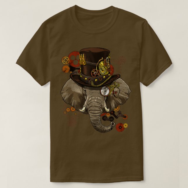 Camiseta Elephant Mechanical Animal Elepha (Frente do Design)