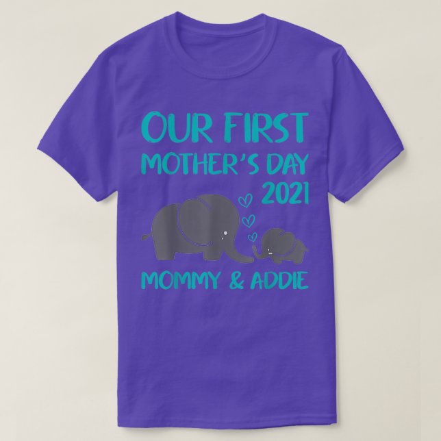Camiseta Elephant Our First Mothers Day  (Frente do Design)