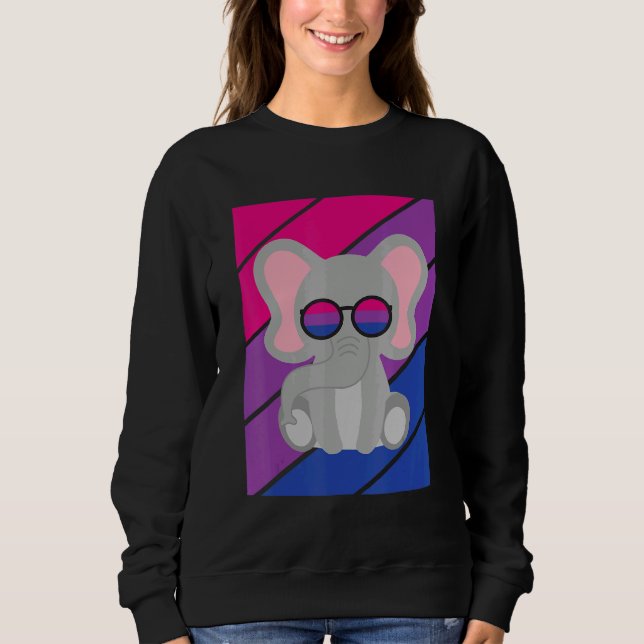 Camiseta Elephant Pride Bisexual Flag LGBTQ Proud Ally Prid (Frente)