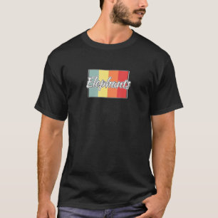 Camiseta Elephant Retro Animal African Safari Tee