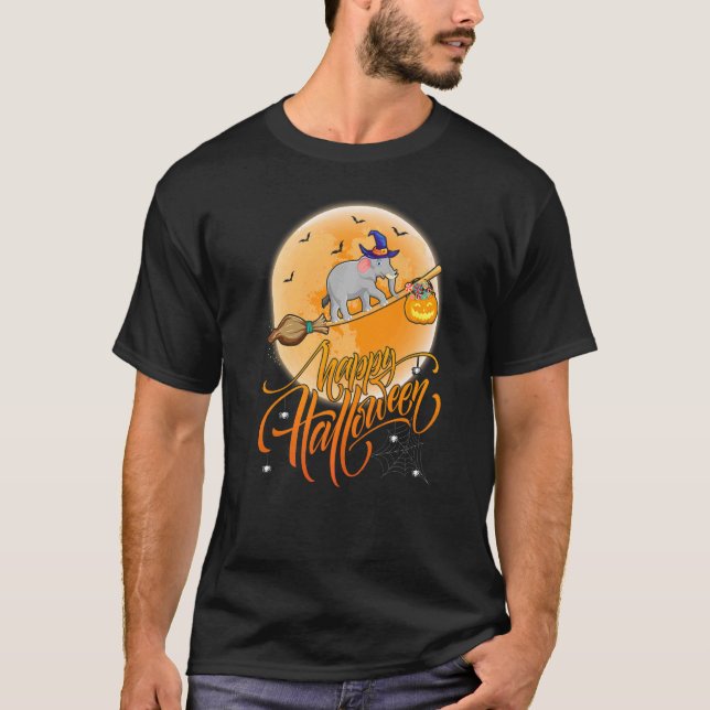 Camiseta Elephant Ride Witgun Moon Vintage Elephant (Frente)