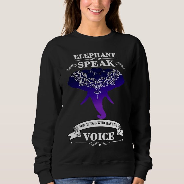 Camiseta Elephant speak for those who don't have voice (Frente)