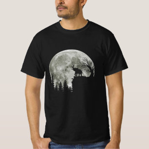 Camiseta Elephant Stand On Mountain Spooky Halloween Moon