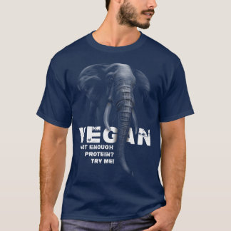Camiseta Elephant Vegan Workout Wfpb Clothing Proteína De V